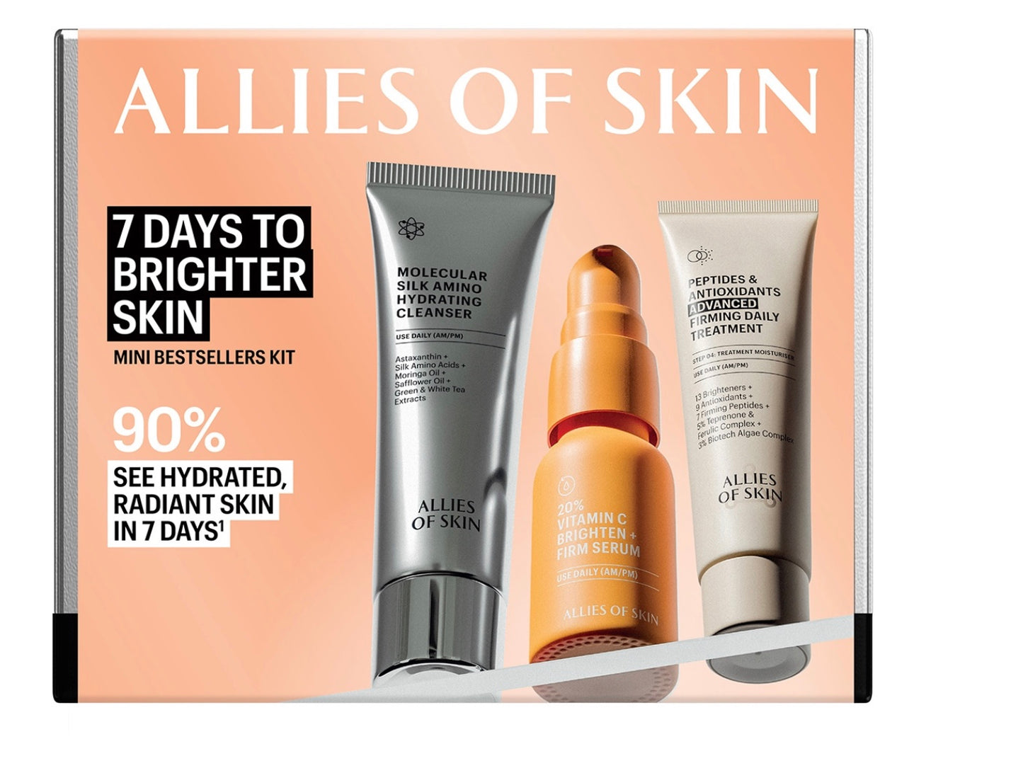 ALLIES OS SKIN 7 Days To Brighter Skin Mini Bestsellers Kit